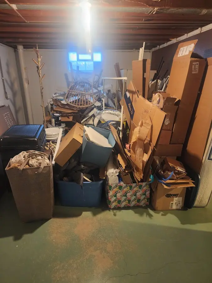 Roll-off dumpster container at job site for Concrete Dumpster Rental in Dunbarton